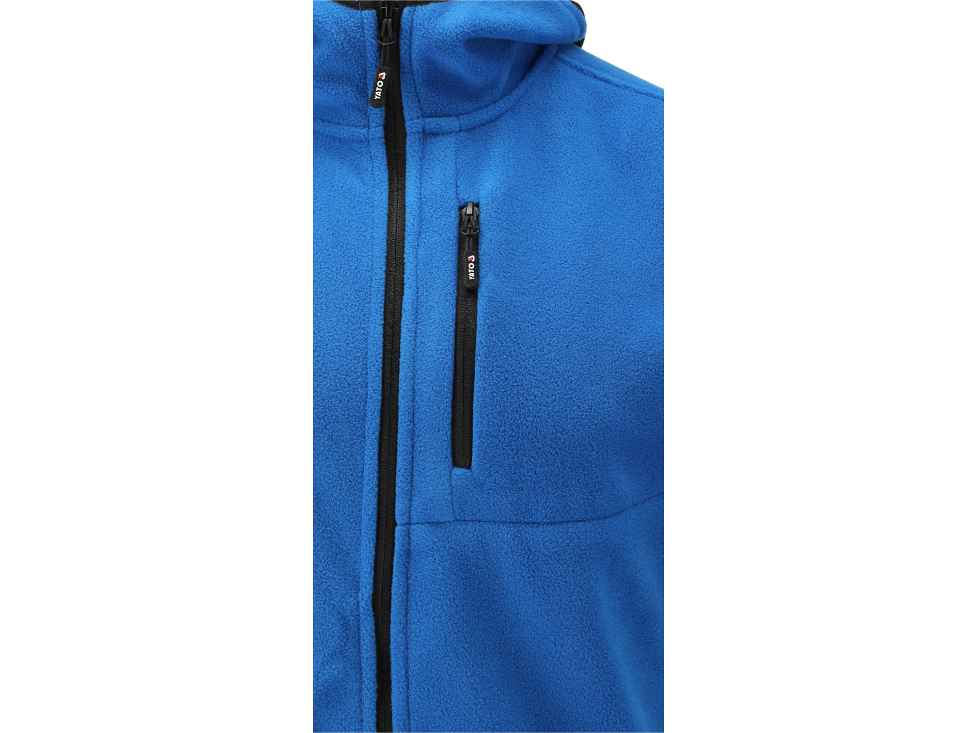 JACHETA FLEECE CU GLUGA SARNA ALBASTRA M