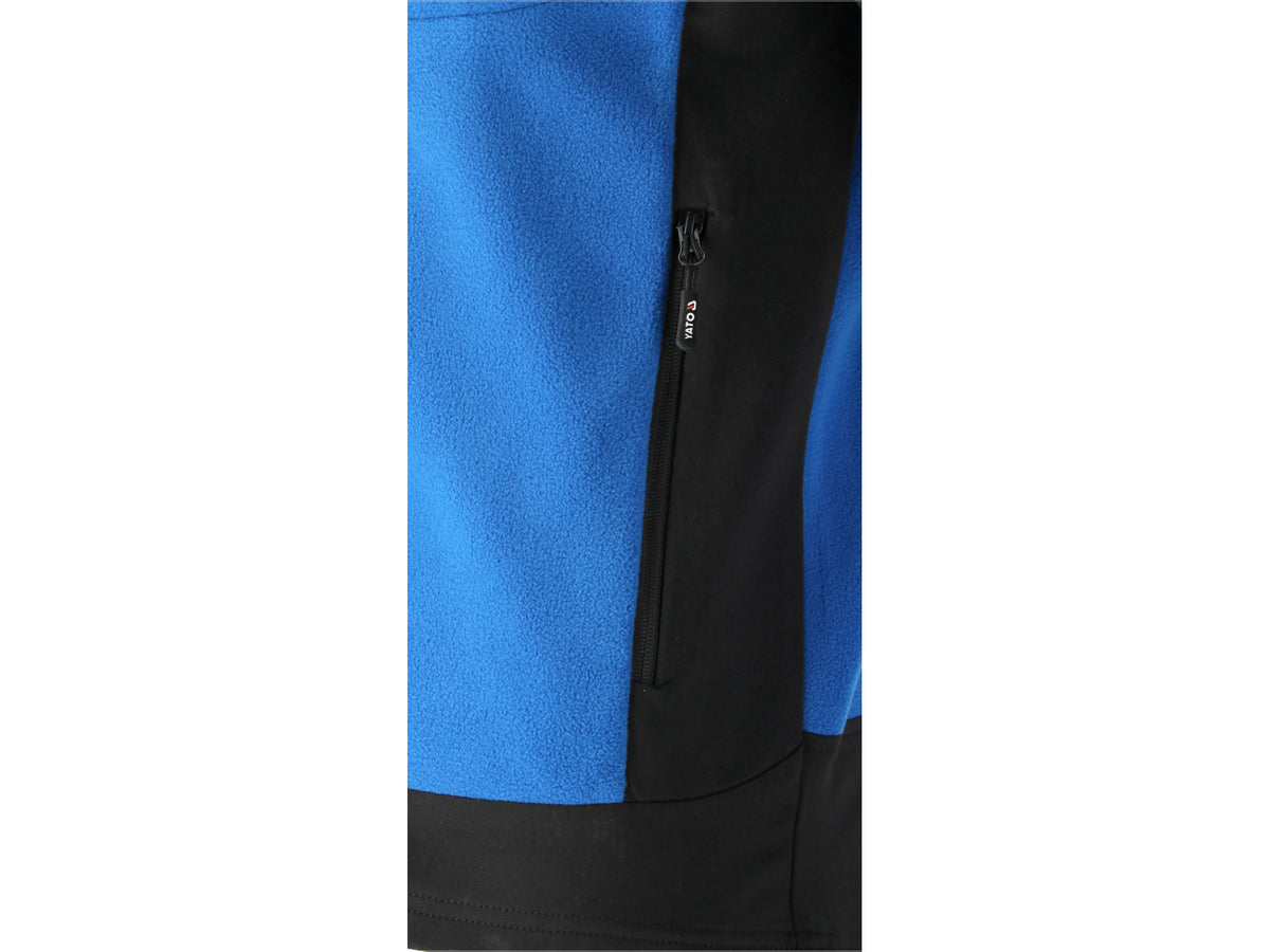 JACHETA FLEECE CU GLUGA SARNA ALBASTRA L