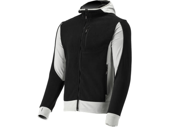 JACHETA FLEECE CU GLUGA SARNA NEAGRU S