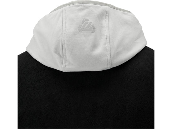 JACHETA FLEECE CU GLUGA SARNA NEAGRU 3XL