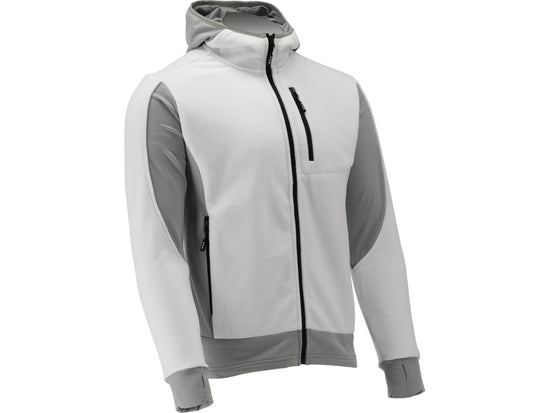JACHETA FLEECE CU GLUGA SARNA ALBA 2XL