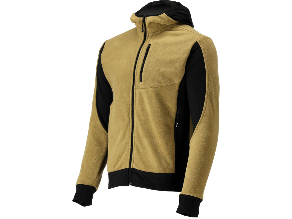 JACHETA FLEECE CU GLUGA SARNA KAKI S