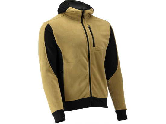 JACHETA FLEECE CU GLUGA SARNA KAKI S