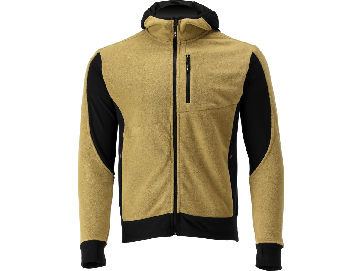 JACHETA FLEECE CU GLUGA SARNA KAKI 2XL