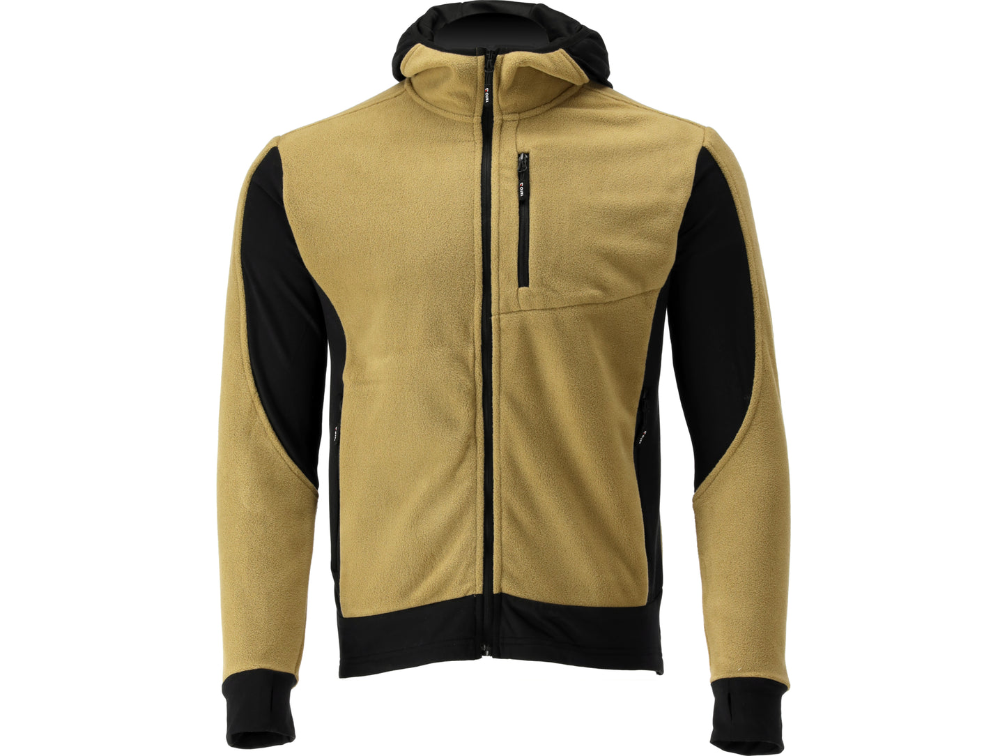 JACHETA FLEECE CU GLUGA SARNA KAKI 3XL