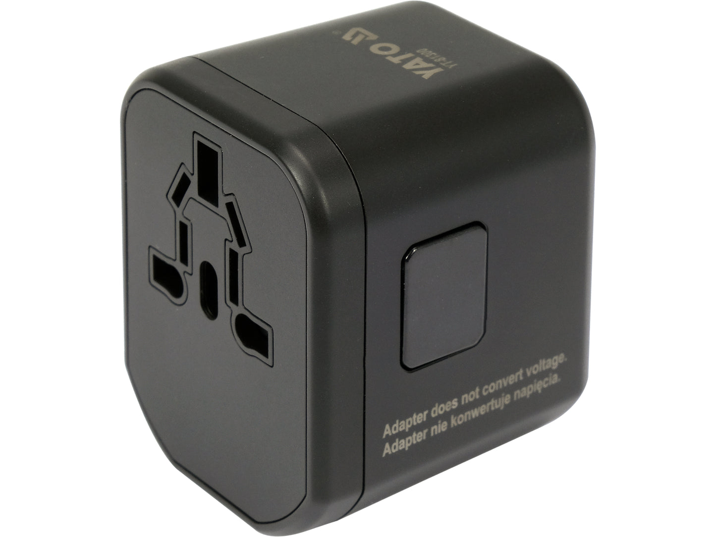 ADAPTOR UNIVERSAL DE CĂLĂTORIE, 1 PORT USB + 1 PORT USB-C