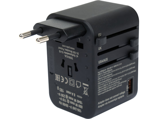 Adaptor de calatorie YATO YT-81303, mufe retractabile