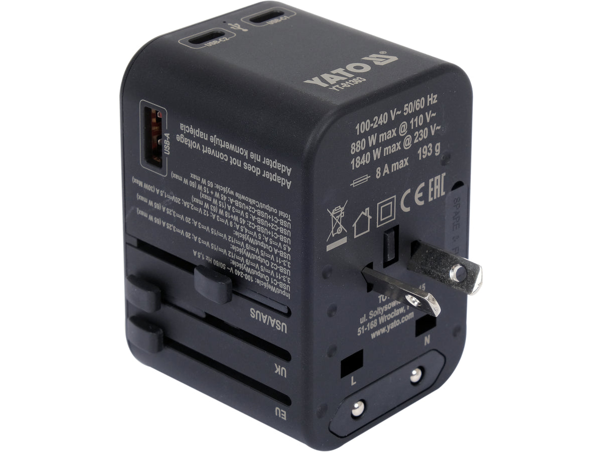 Adaptor calatorie YATO YT-81303, protectie pentru copii