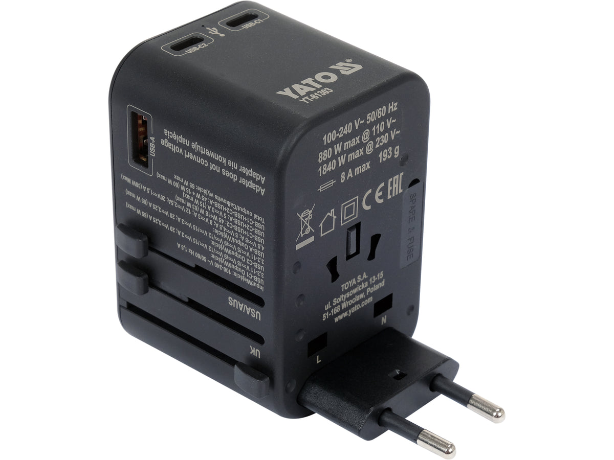 Adaptor YATO YT-81303, specificatii incarcare rapida