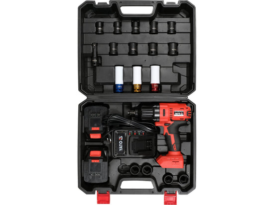 SET PISTOL DE IMPACT 1/2", 700NM, 18V, 21 PIESE