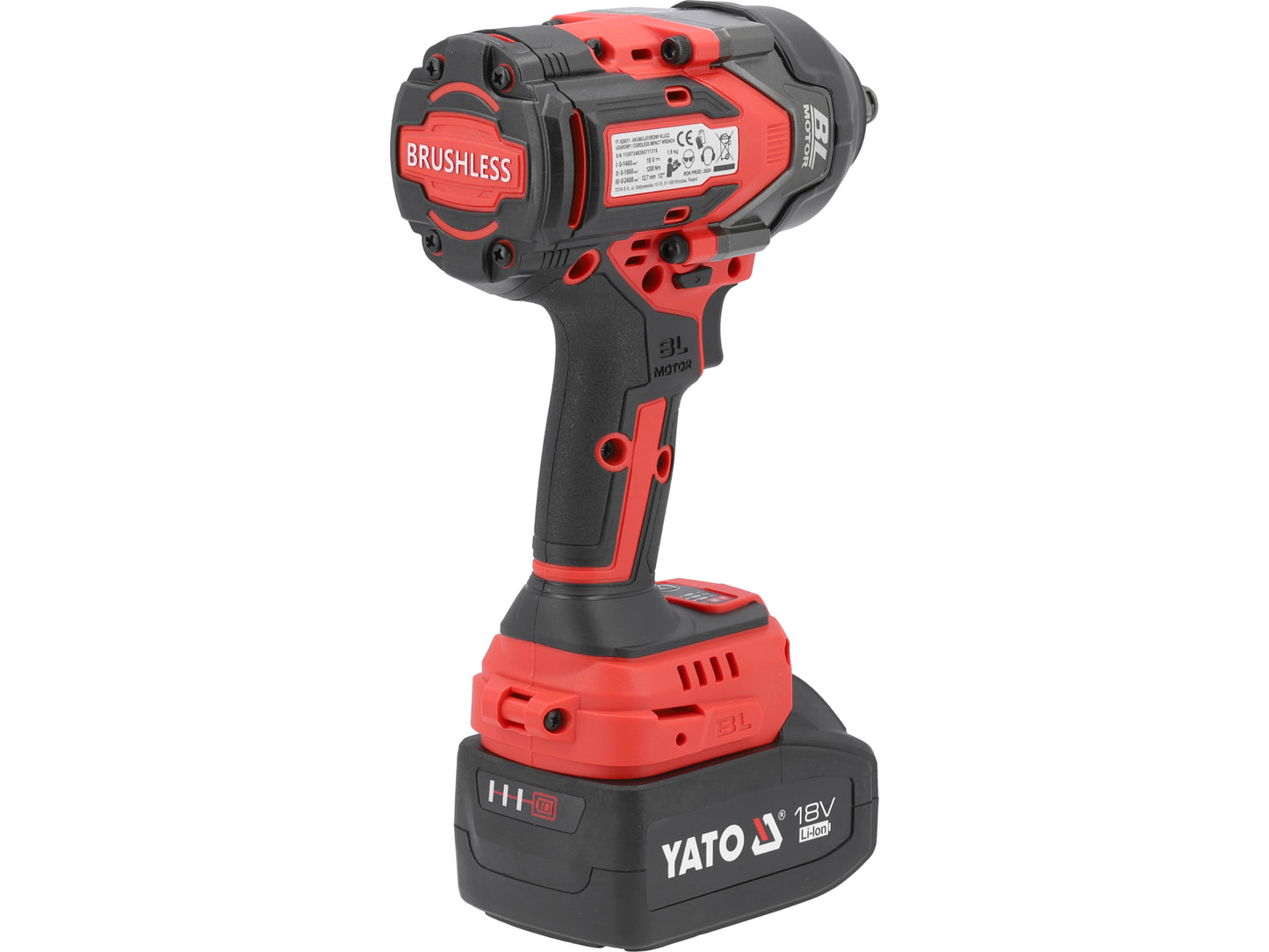 PISTOL DE IMPACT 18V 1/2'' 1200NM, 1X4AH