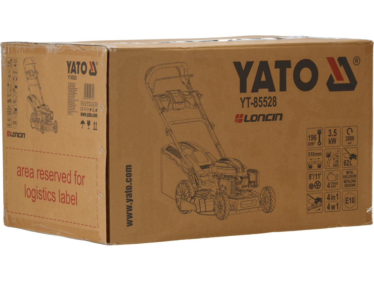 MAȘINĂ DE TUNS IARBA, PE BENZINĂ, CU AUTOPROPULSIE, 51CM