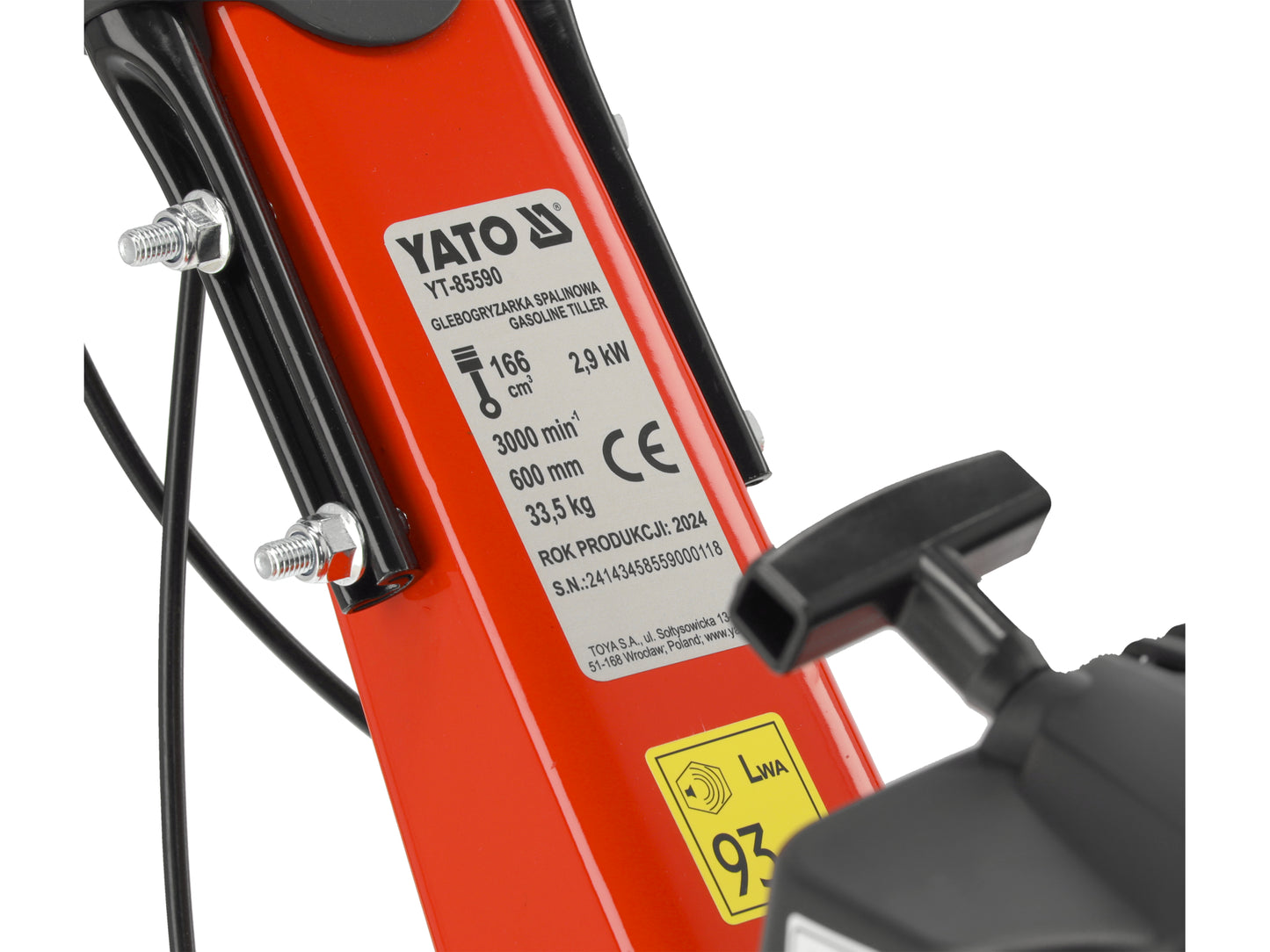 MOTOSAPĂ PE BENZINĂ, 36/60CM, 2.9KW