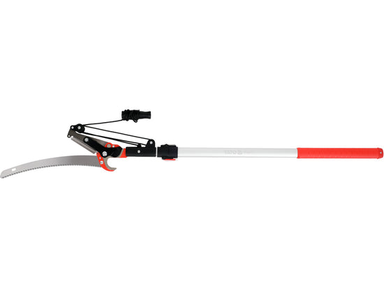 FIERĂSTRĂU + FOARFECĂ TELESCOPICĂ PENTRU CRENGI 2M, ALUMINIU
