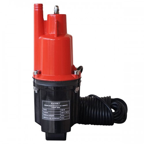 Pompa submersibila vibratii 0.55kW Incraft VMP60 63m adancime otel inox cablu 9m