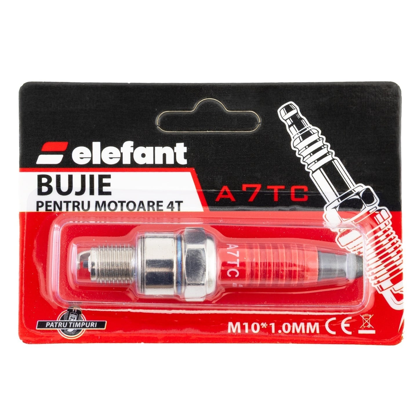 A7TC Bujie pentru motare 4T, M10*1MM, Elefant