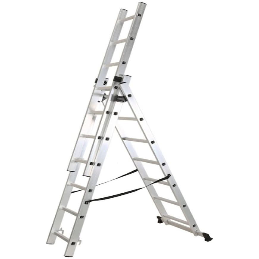 Scara multifunctionala ZEP KME307, 4.86 m, 3 nivele, 150 kg, pliere compacta