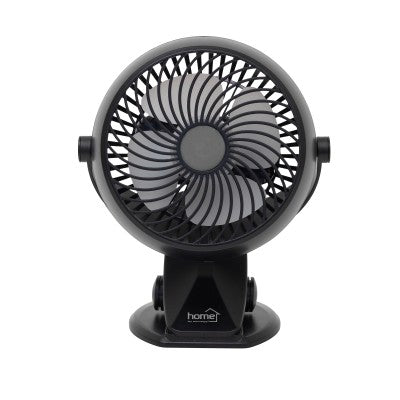 Ventilator cu Acumulator și Clema, 10 cm, Negru, CLF 10/BK