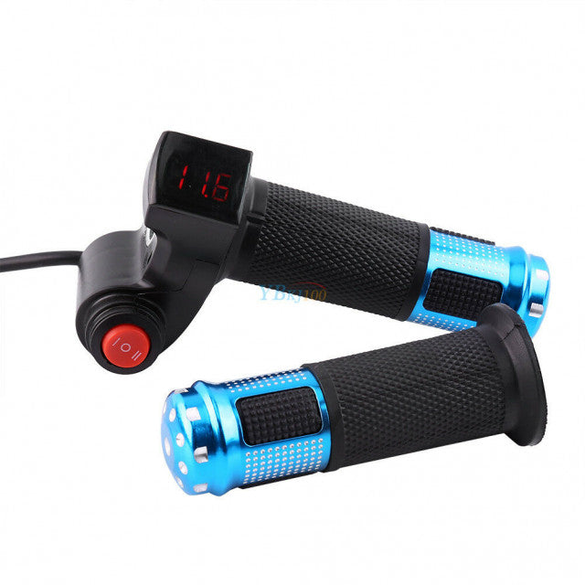 Acceleratie bicicleta   scuter electric (cu indicator de voltaj si buton On-OFF)