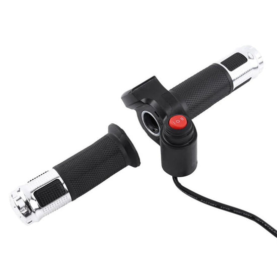 Acceleratie pentru scuter pentru scuter bicicleta / scuter electric (cu indicator de voltaj si buton On-OFF)