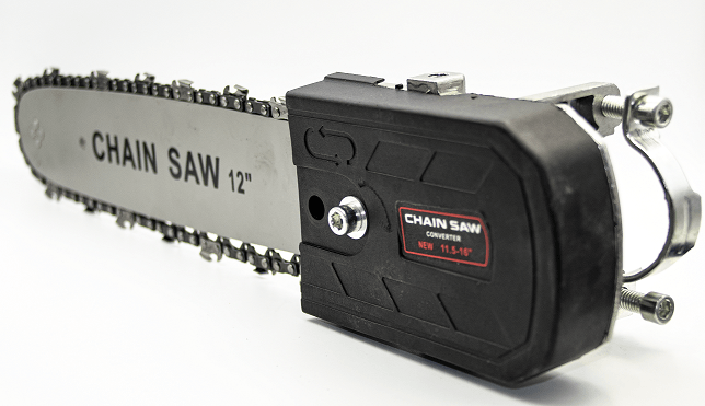 Accesoriu fierastrau cu lant pentru polizor unghiular 115 mm, ax 8 mm 10 mm 14 mm, lama 30 cm