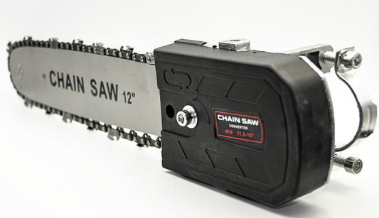 Accesoriu fierastrau cu lant pentru polizor unghiular 115 mm, ax 8 mm 10 mm 14 mm, lama 30 cm