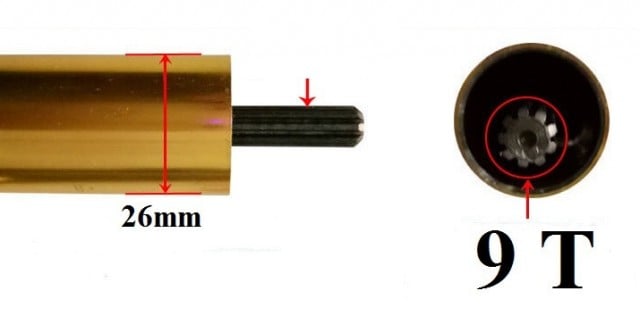 Accesoriu pentru motocoasa "Pompa apa" (26 mm-9dinti) 26 mm / 9dinti - vedere 3