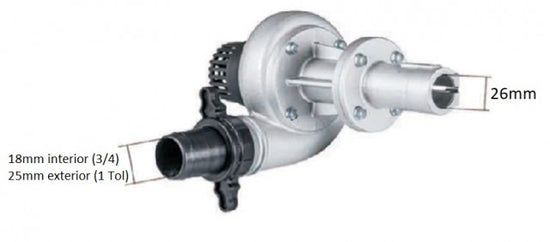 Accesoriu pentru motocoasa "Pompa apa" (26 mm-9dinti) 26 mm / 9dinti - vedere 6