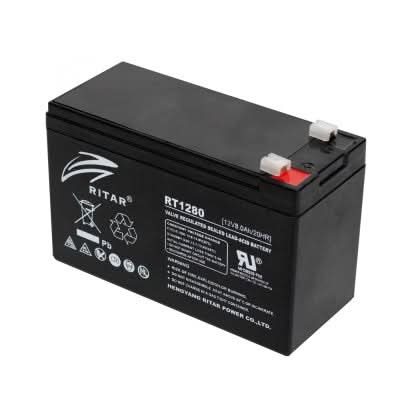 Acumulator plumb 12V 8Ah RT 1280, carcasa inchisa, durata viata 5 ani, pentru UPS, alarme, jucarii electrice