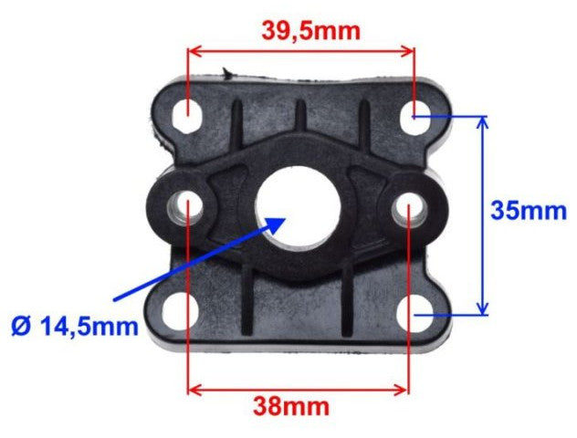 Adaptor carburator scuter   atv Pocket Bike