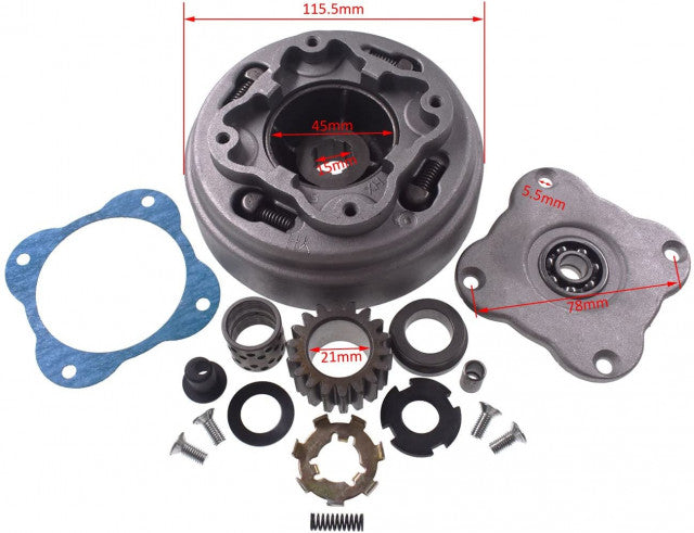 Ambreiaj cutie manuala ATV 50 - 125cc (17 dinti)