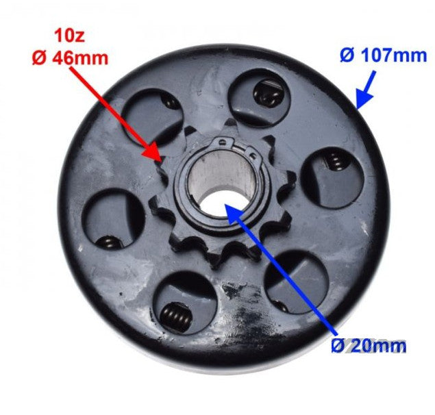 Ambreiaj Kart motorizare Honda GX 160, 200 (10 dinti)