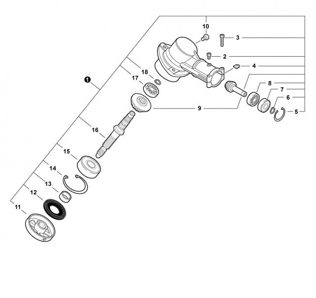 Angrenaj inferior motocoasa 25mm patrat 5.3mm x 5.3mm