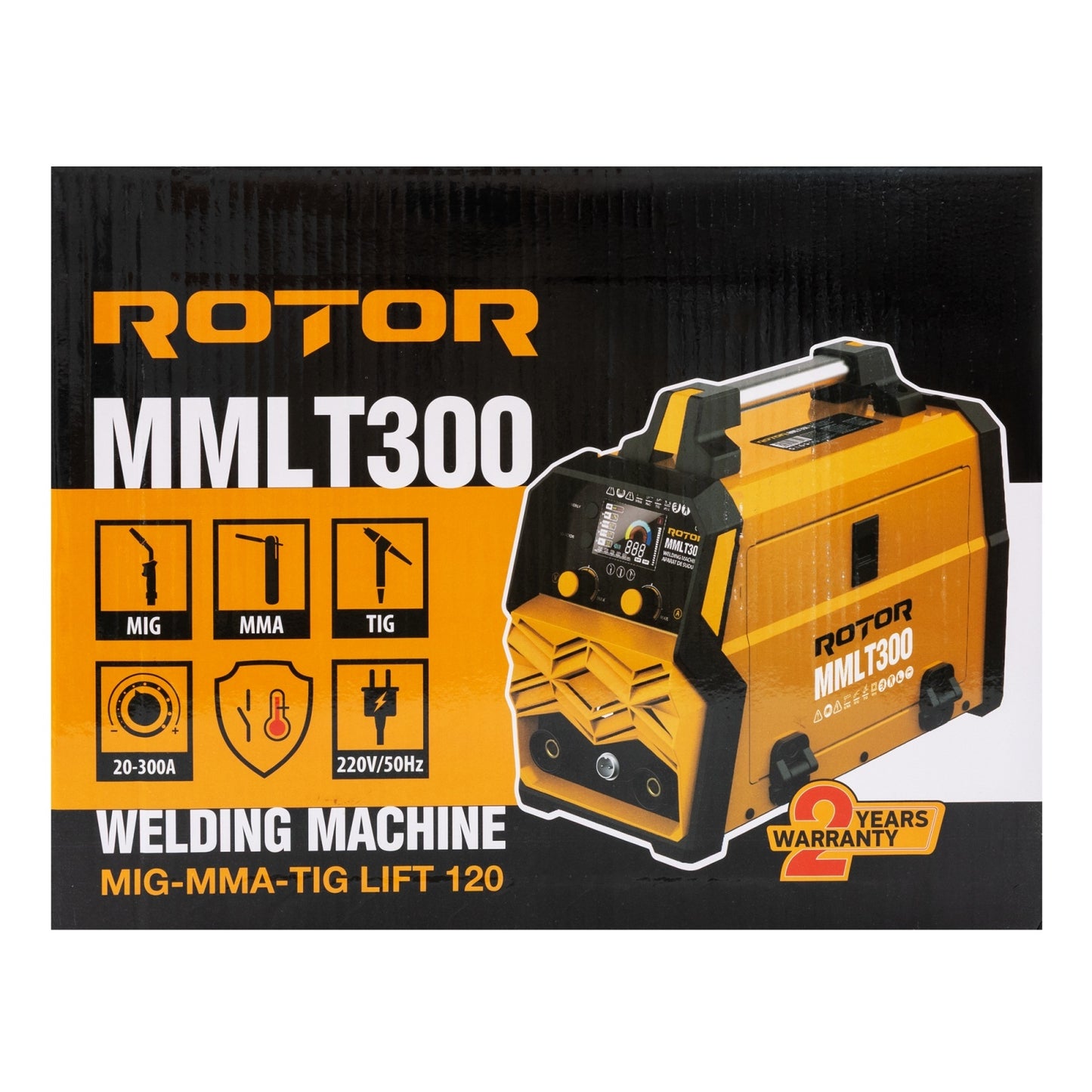 Aparat Sudura PROFESIONAL ROTOR MMLT-300, MIG MMA LIFT-TIG, 300A