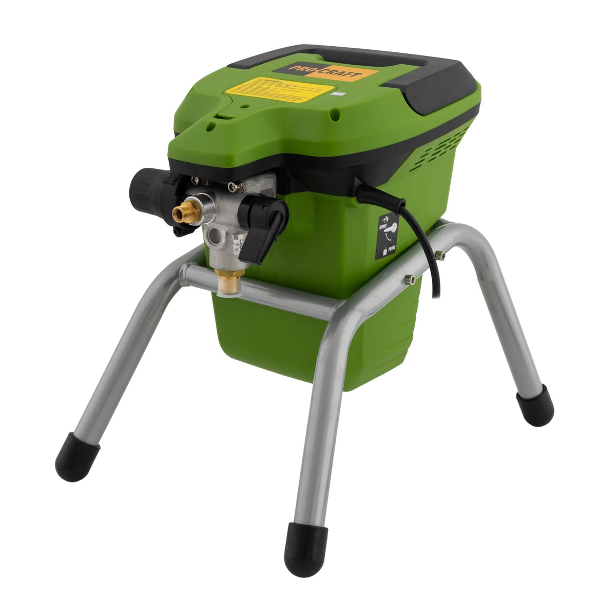 Pistol de vopsit Procraft PSE1100, 700W, 1000 ml/min, 200 bari, duza 1.5 mm, furtun 7.5 m, IP20