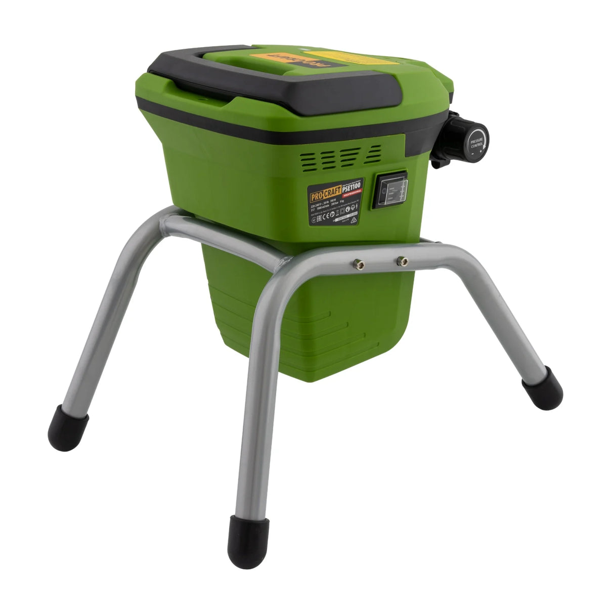 Pistol de vopsit Procraft PSE1100, 700W, 1000 ml/min, 200 bari, duza 1.5 mm, furtun 7.5 m, IP20