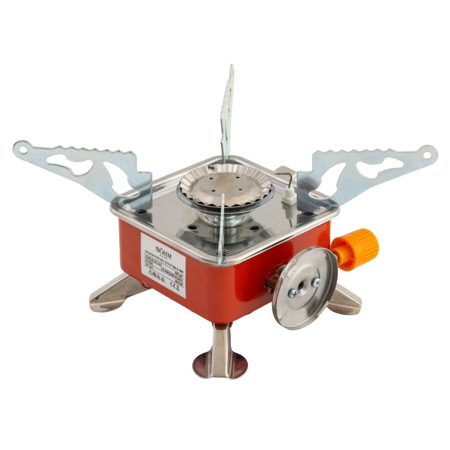 Arzator Portabil Patrat Bohm BG-K-005, propan/butan, pentru camping - detaliu 4