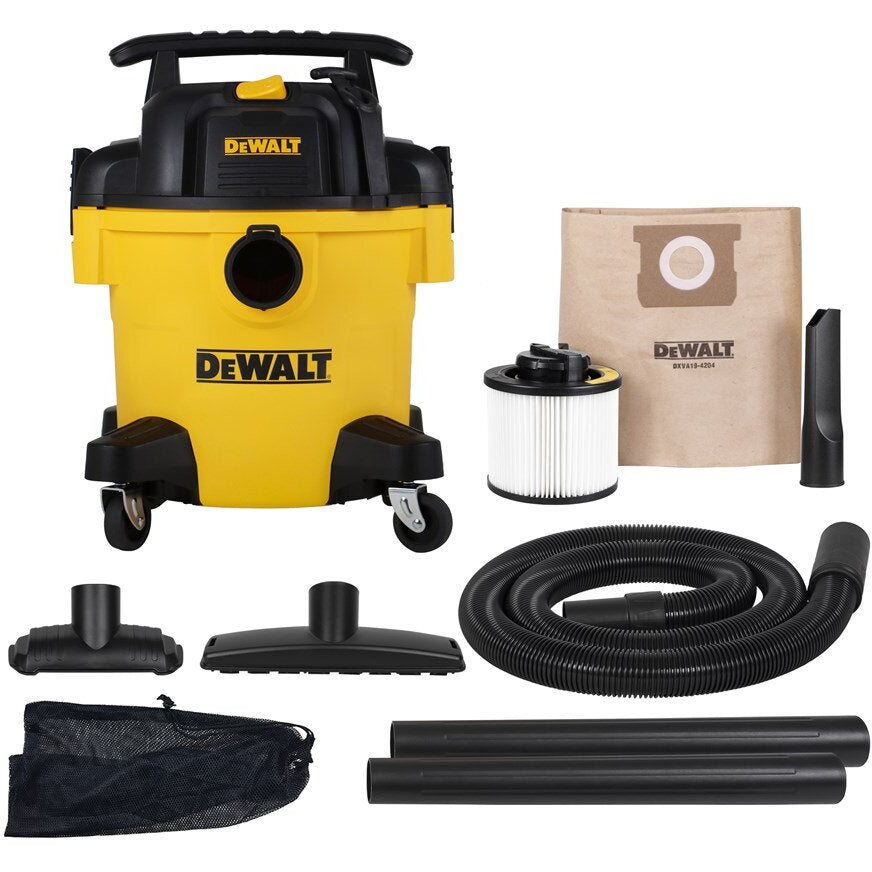 Aspirator Umed/Uscat DeWalt DXV20PTA, 20L, 1050W, 15 KPa, Accesorii Incluse, Conector 230V