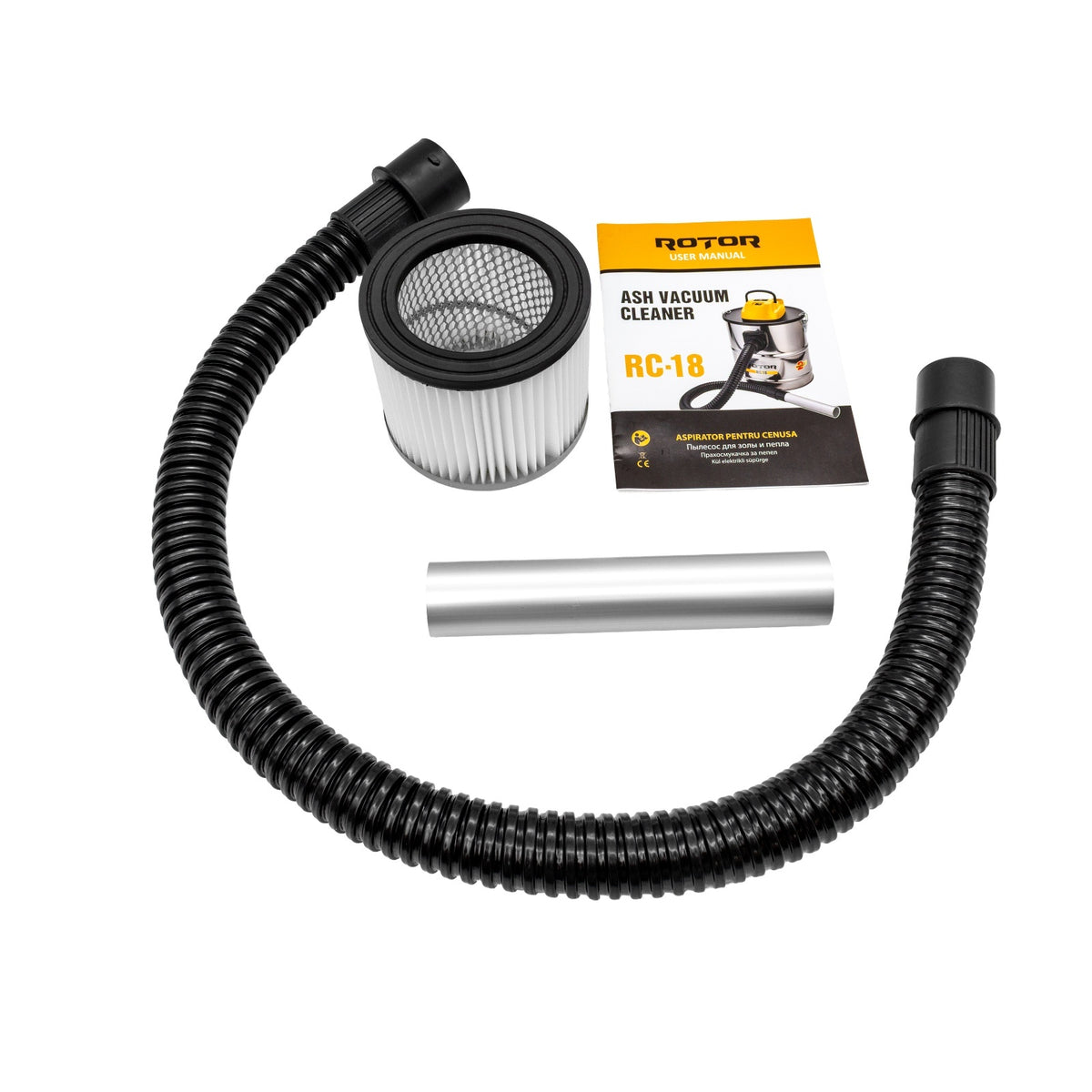 Aspirator pentru cenusa 18 L, 1200 W, 18 kPa ROTOR RC-18