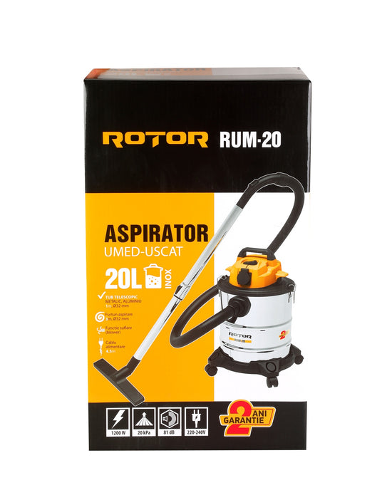 Aspirator umed-uscat ROTOR RUM-20, 20L, 1200W, 20 kPa