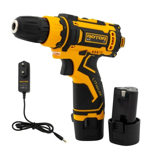 Autofiletanta ROTOR RPA12C, 12V, 2 Acumulatori 1.5Ah, 25Nm, Mandrina 10 mm, 1350 RPM