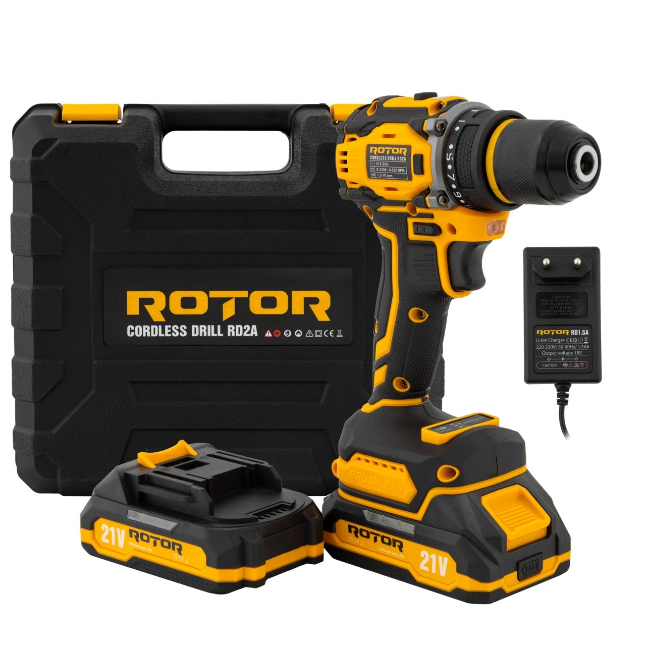 Autofiletanta pe acumulator ROTOR RD2A,21V/2Ah, 2200 rpm