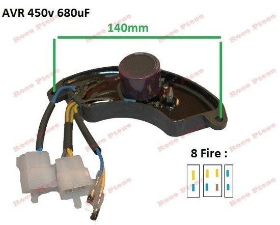 AVR Generator trifazic 5-7 KW 450v 680uf 8 fire - vedere 3