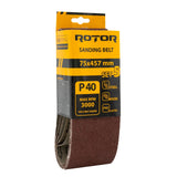Banda Slefuit ROTOR 75x457 mm, P40, Set 5 Buc