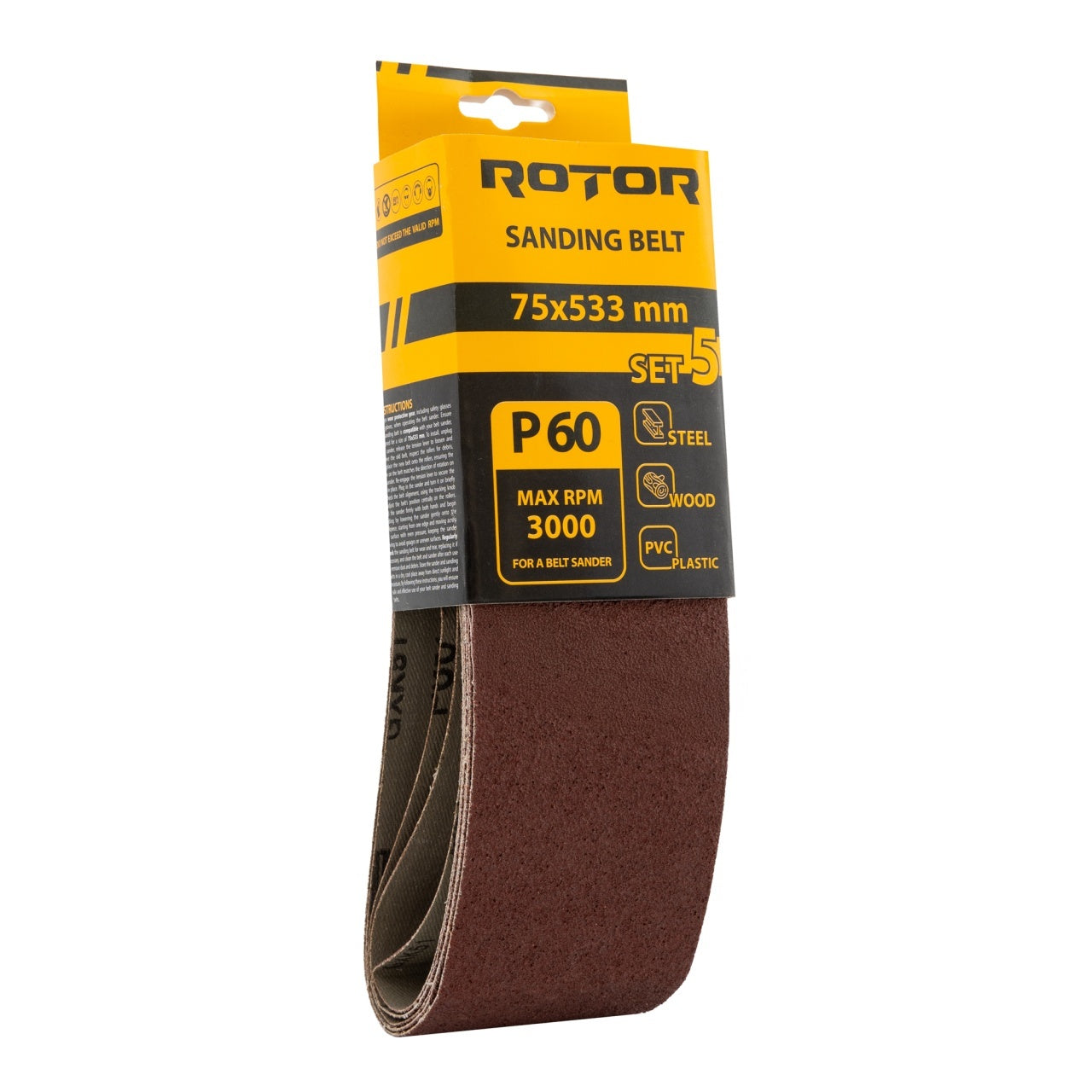 Banda de slefuit ROTOR P60 75*533 set 5