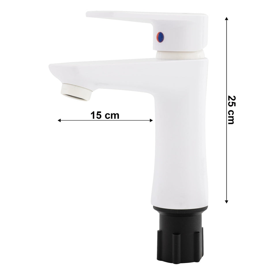 Baterie baie ZEP Oscar-001, monocomanda, termoplastic, alb
