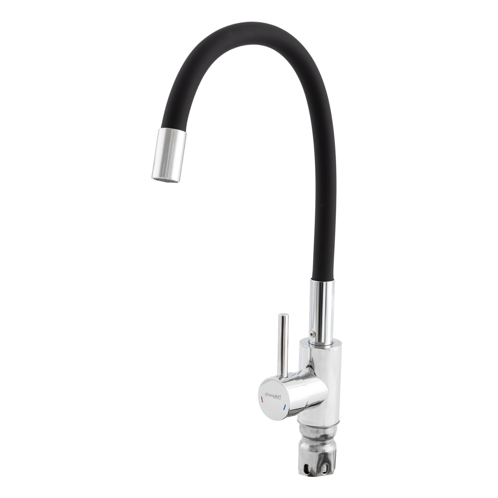 Baterie bucatarie Champion SUS-011, dus flexibil, chrome/negru