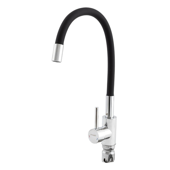 Baterie bucatarie Champion SUS-011, dus flexibil, chrome/negru
