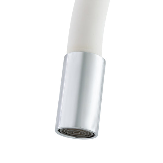 Baterie bucatarie cu dus flexibil MIXXUS MAGNUM 011 (NUT) WHITE CHROME REFL.
