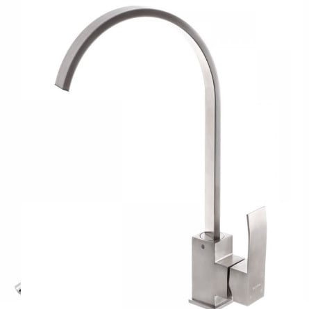 Baterie Bucatarie din Otel Inoxidabil MIXXUS AMA-011, Monocomanda, Inaltime 370 mm, Cartus 35 mm